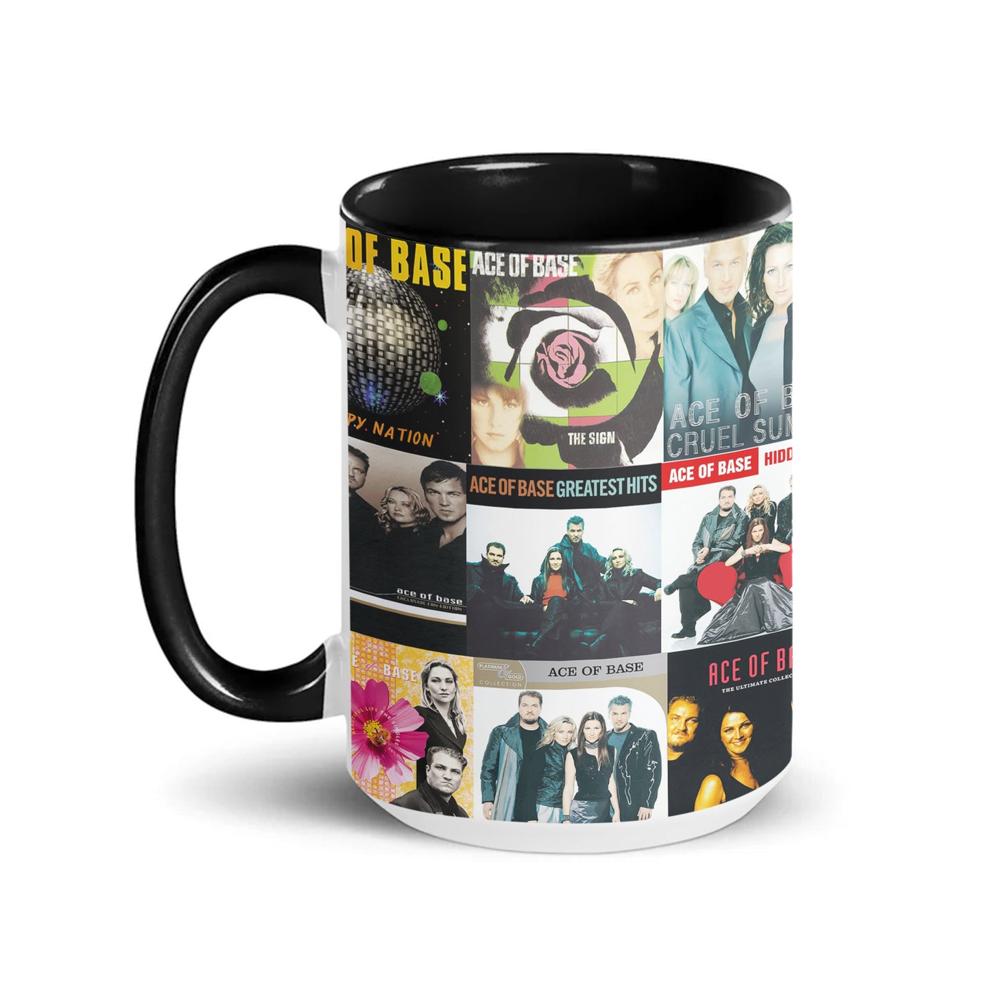 Ace of Base Accent Mug – Iconic Pop Classics Album Collage Gift