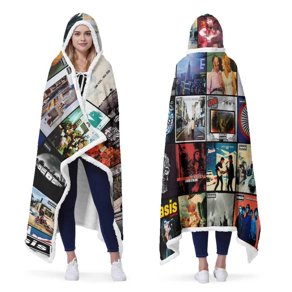 Oasis Wearable Hooded Blanket – A Britpop Warmth You Can Wear