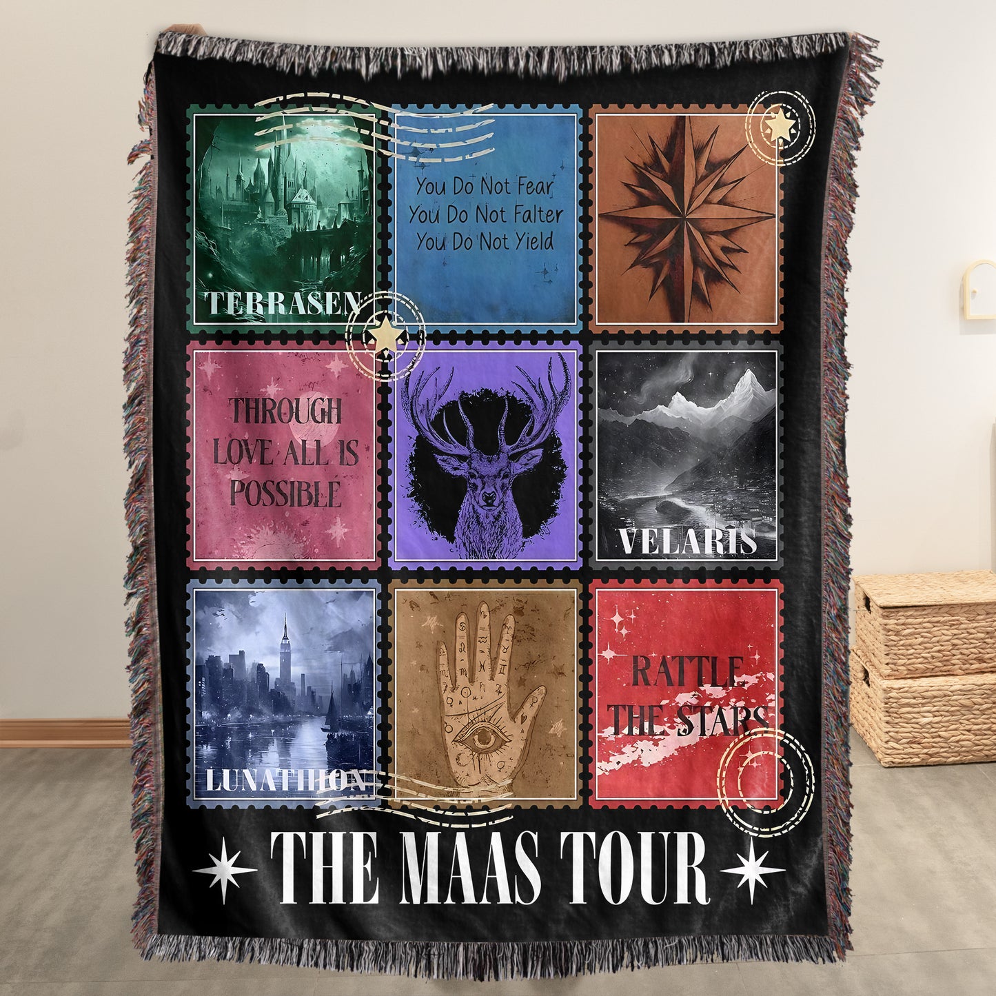 The Mass Tour Woven Blanket - Mass Throw Blanket