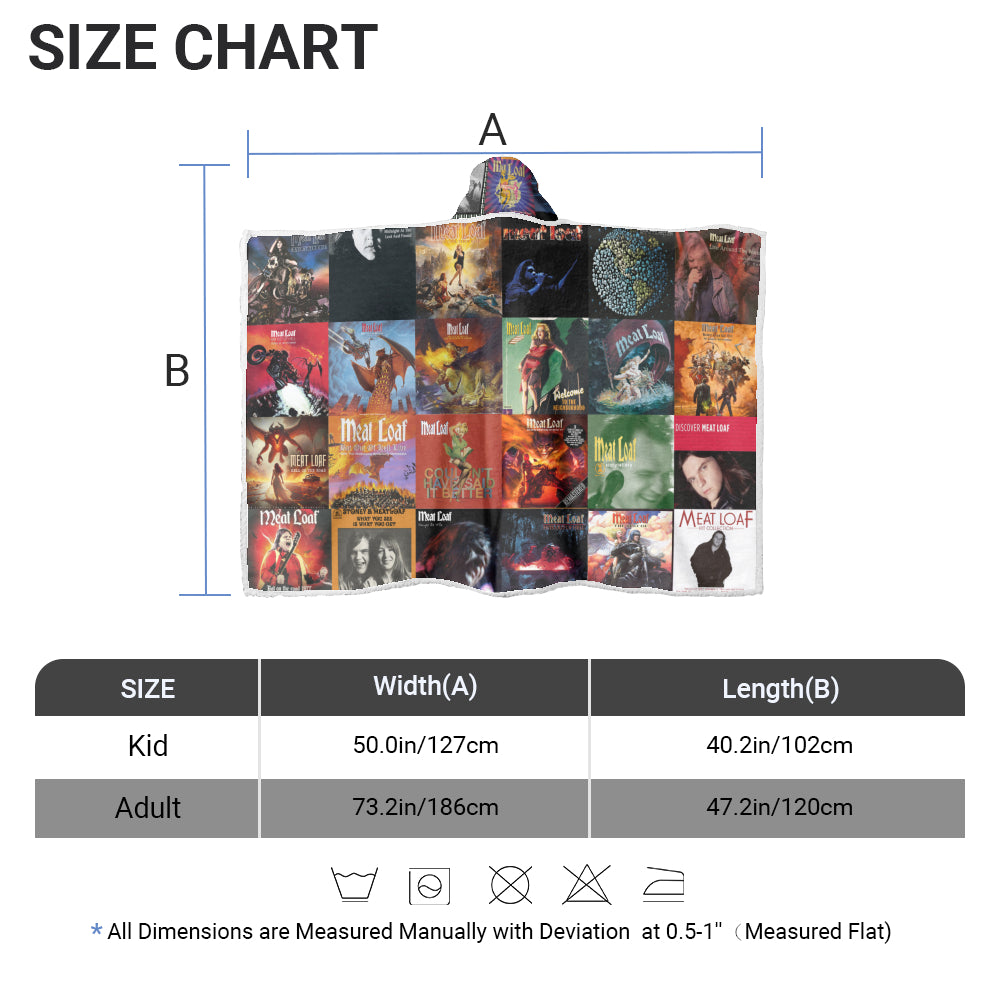 Meat Loaf Wearable Hooded Blanket – Epic Rock Nostalgia You Can Wrap Yourself In