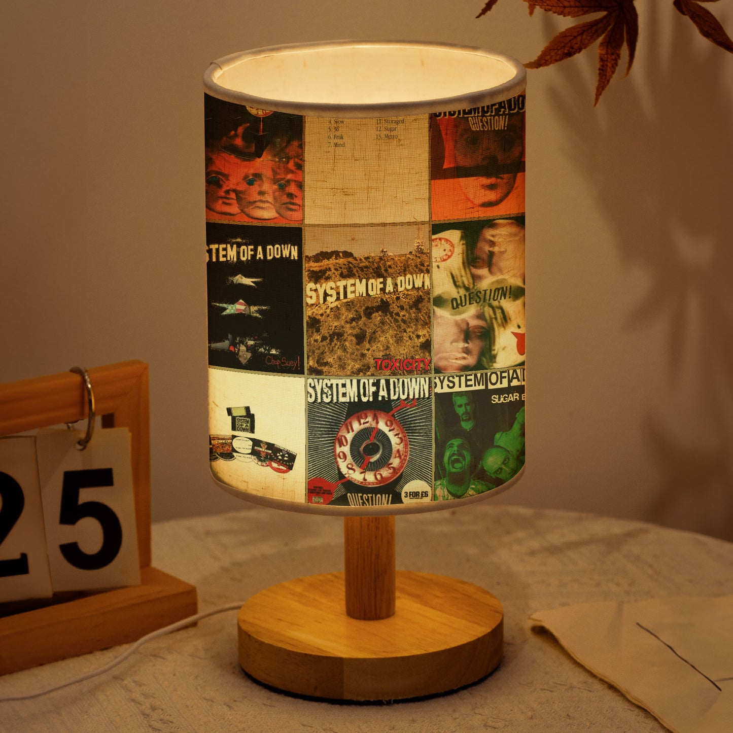System Of A Down Albums Lamp – Illuminate Your Space with Metal Mayhem