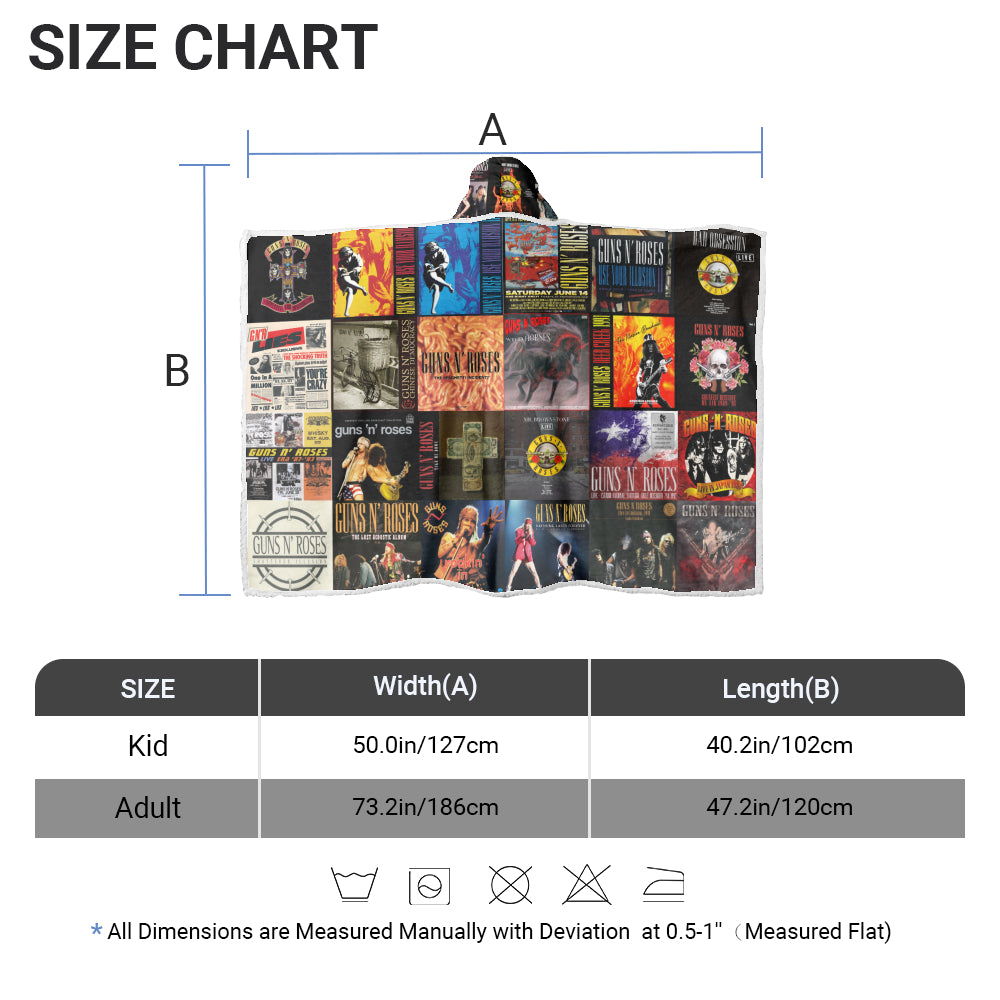 Guns N’ Roses Wearable Hooded Blanket – A Rock Legacy You Can Wrap Around You