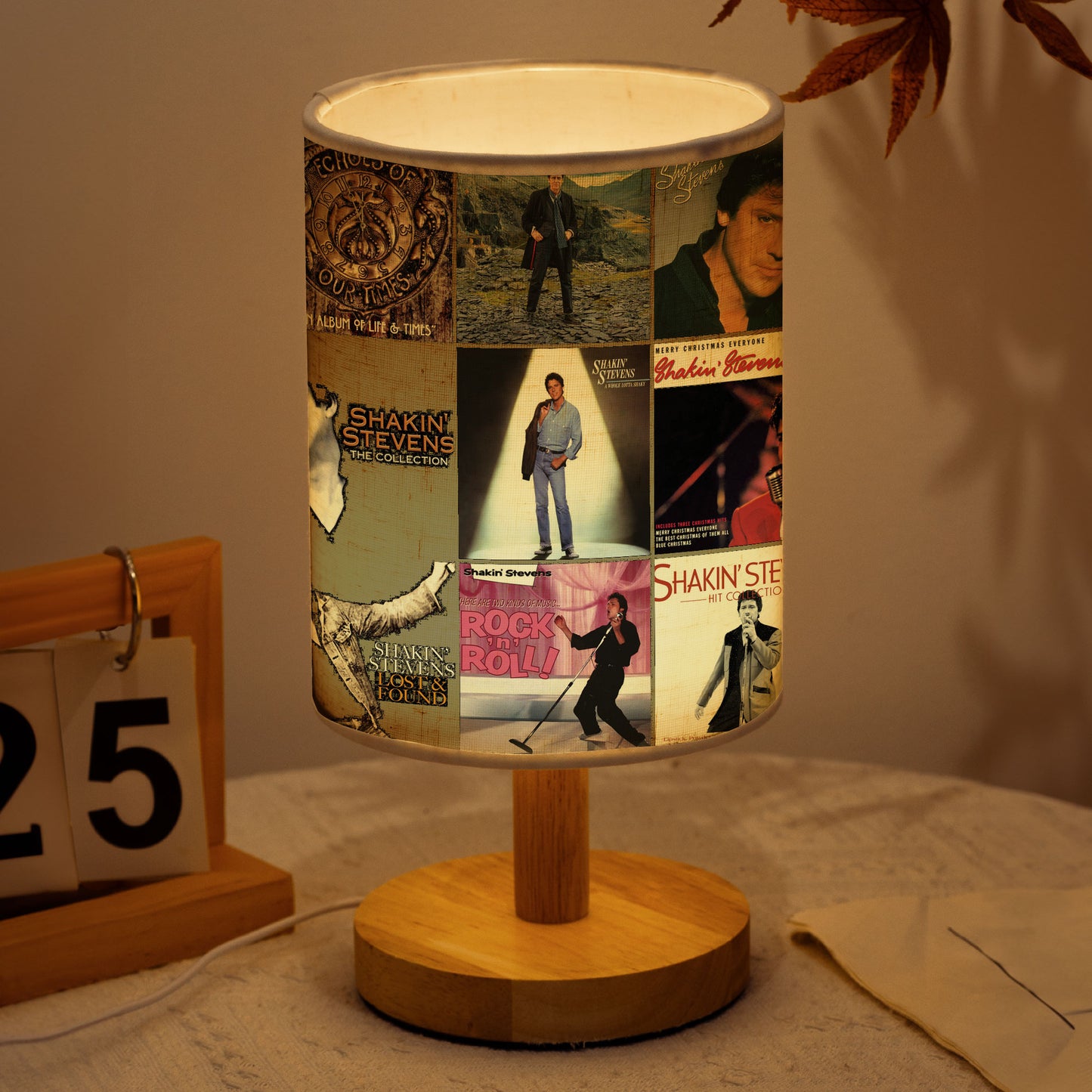 Shakin’ Stevens Album Cover Lamp – Retro Rock ’n’ Roll Nostalgia Decor