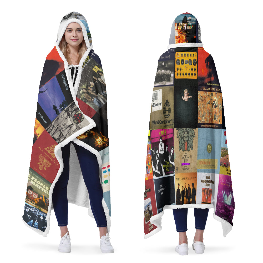 The Tragically Hip Wearable Hooded Blanket – Canadian Rock Heart You Can Wear