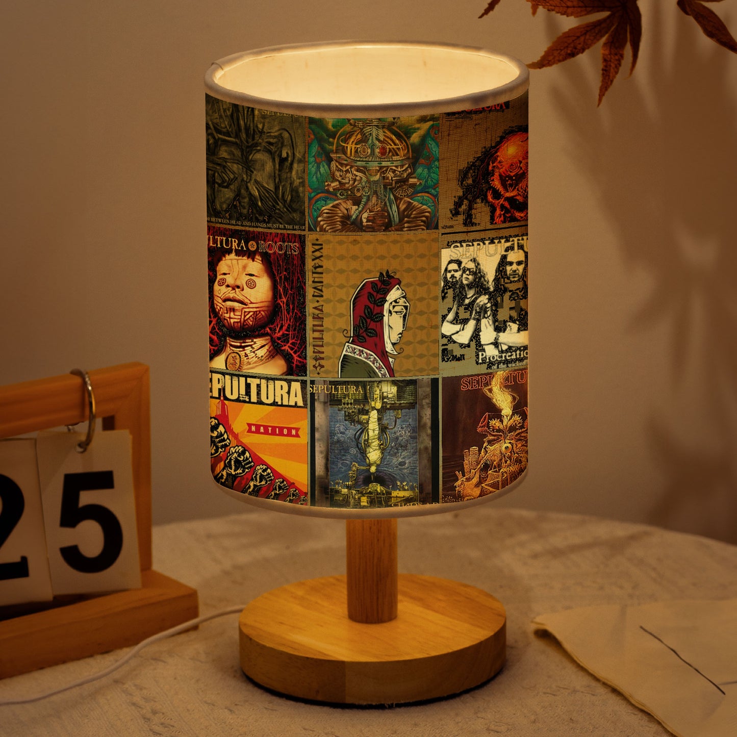 Sepultura Albums Table Lamp – Metal Art Light for Fans
