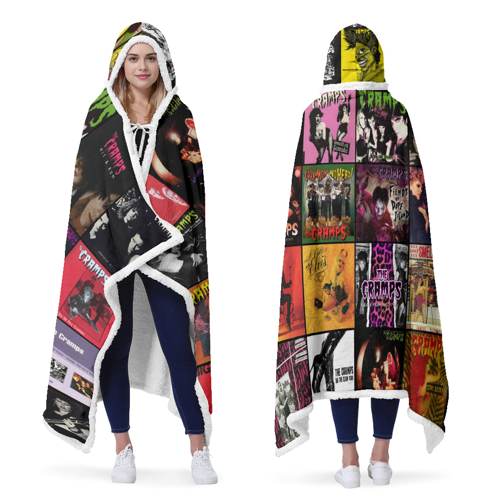 The Cramps Wearable Hooded Blanket – Psychobilly Fever You Can Wear