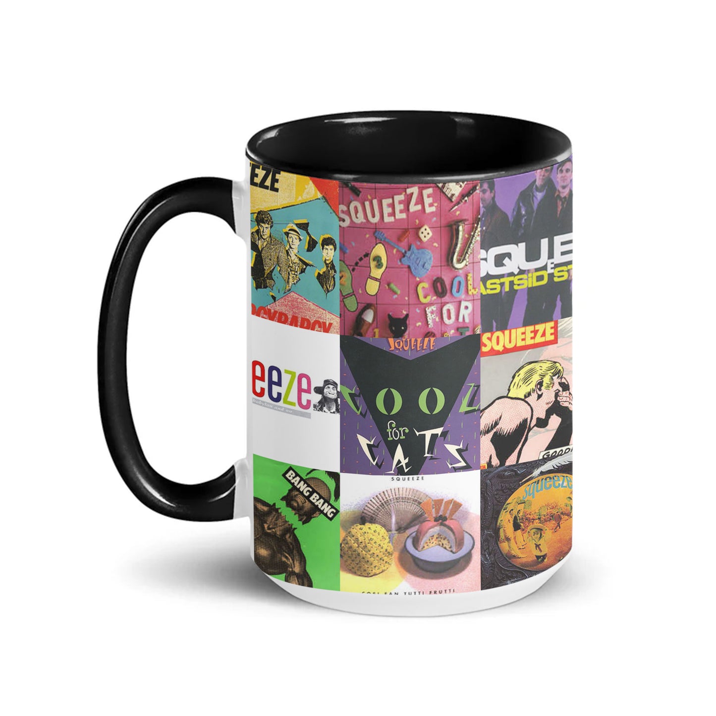 Squeeze Accent Mug – A Retro Tribute to Classic Albums