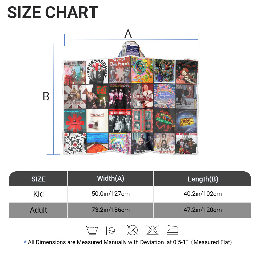 Red Hot Chili Peppers Wearable Hooded Blanket – A Funk-Rock Warmth You Can Wear