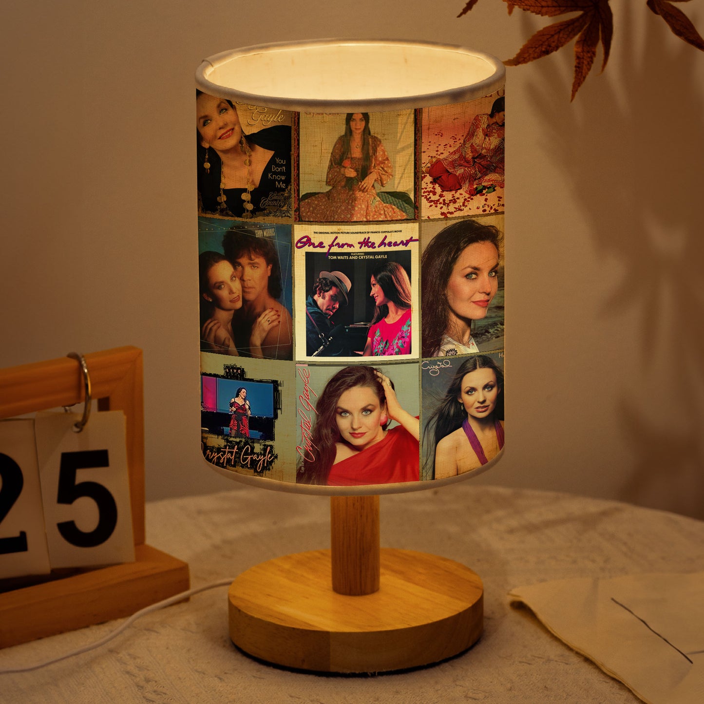 Crystal Gayle Album Cover Lamp – Country Pop Nostalgia Home Decor