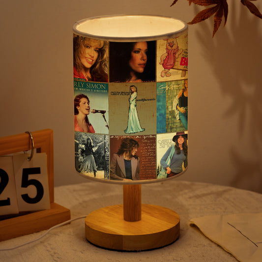 Carly Simon Fabric Lamp – Timeless Elegance Album Art Collection