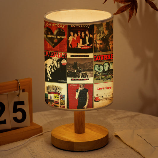 Loverboy Album Collage Lamp – Retro Rock Night Light for Music Lovers