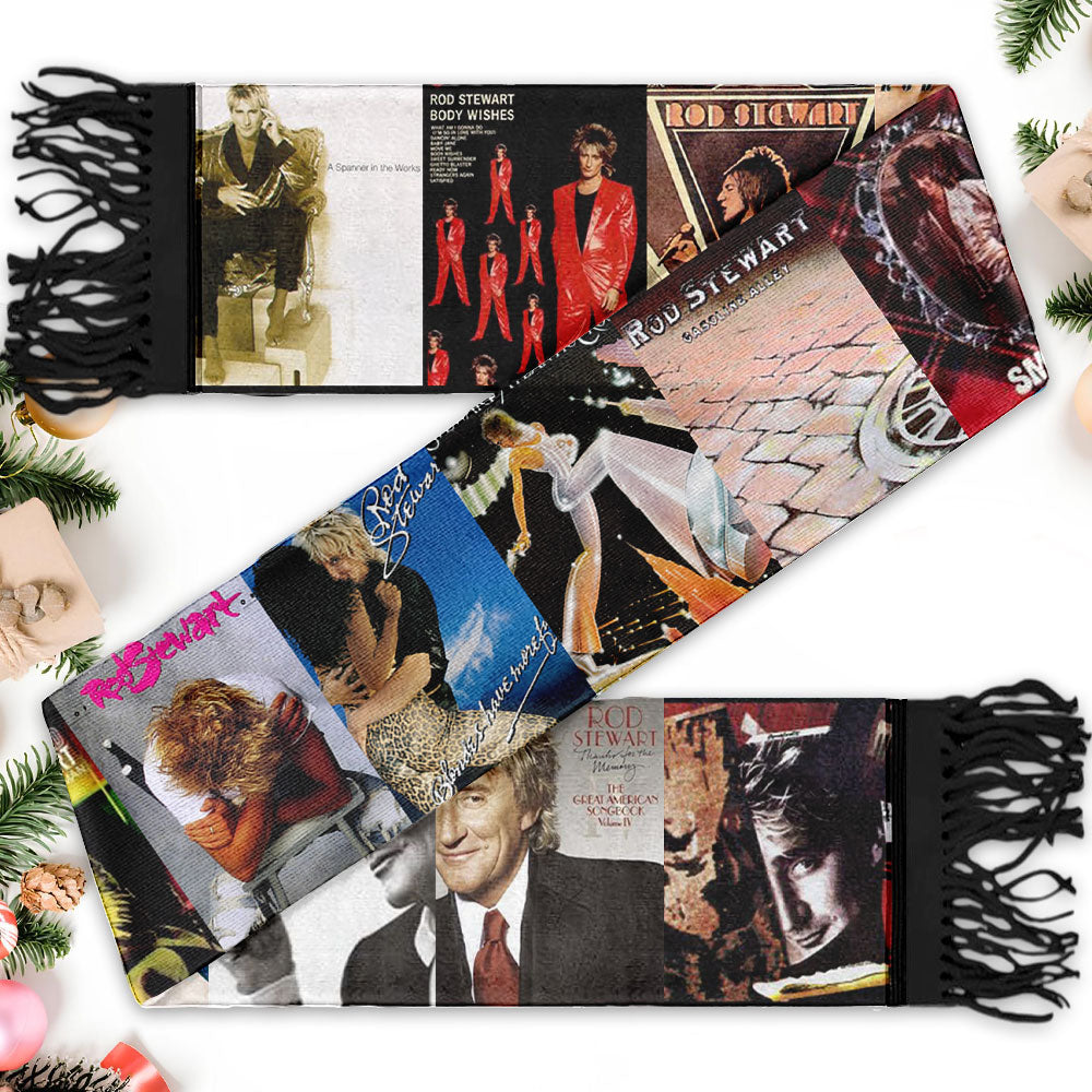 Rod Stewart Scarf – A Cozy Tribute to a Rock & Soul Icon