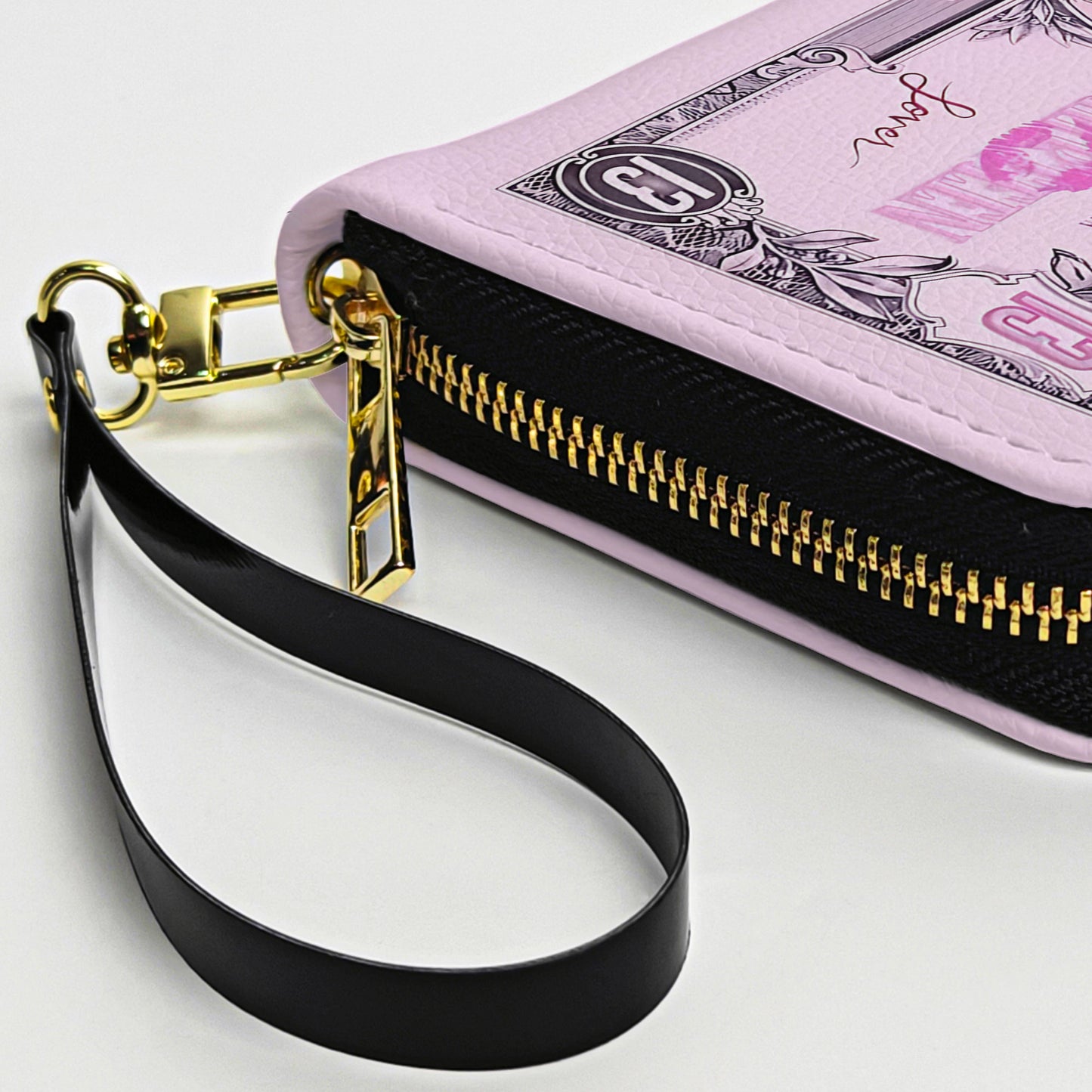 Swiftie Lover Leather Wallet – Pink Money Print Fan Edition