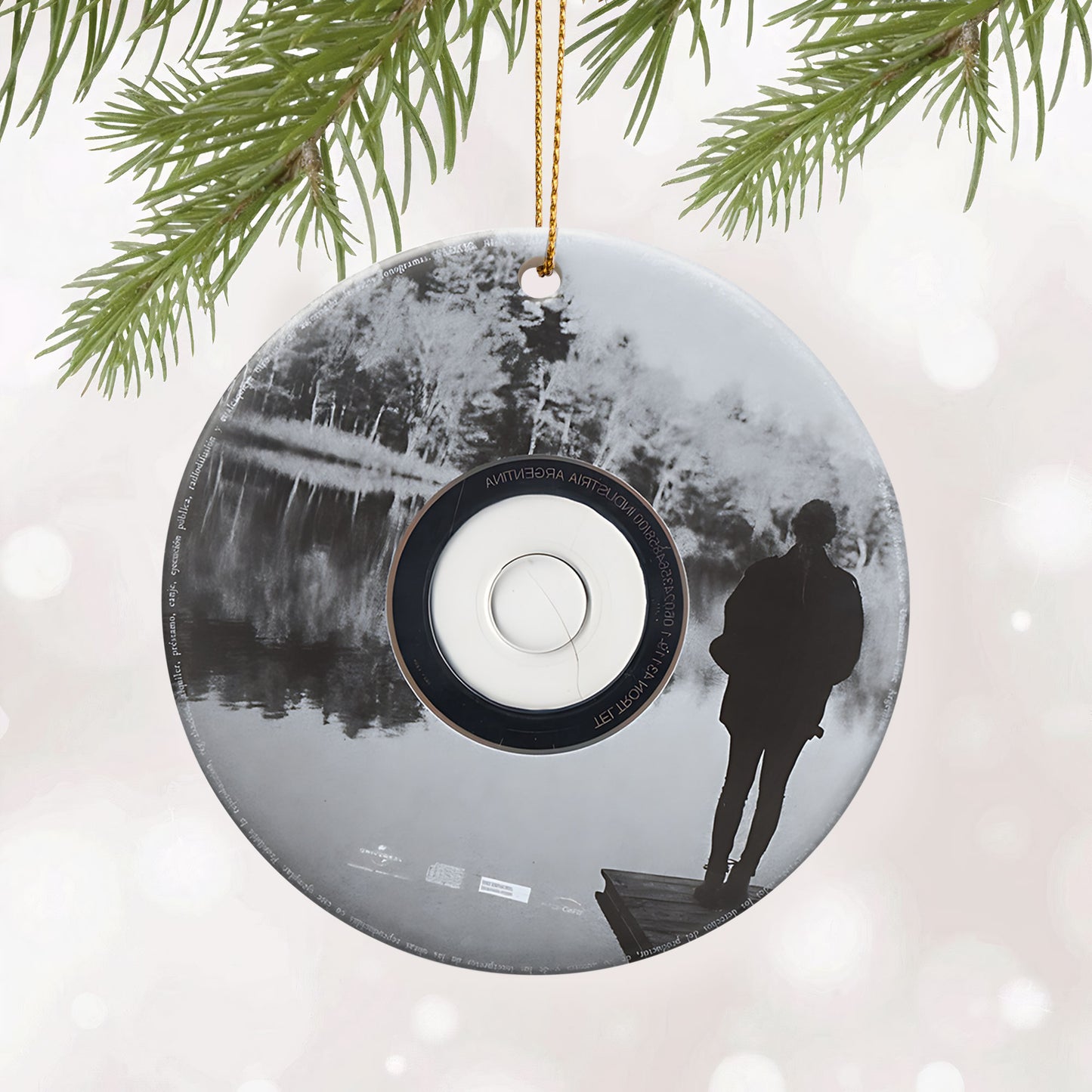 Evermore Taylor Swift CD Ceramic Ornament – Holiday Music Keepsake Decoration