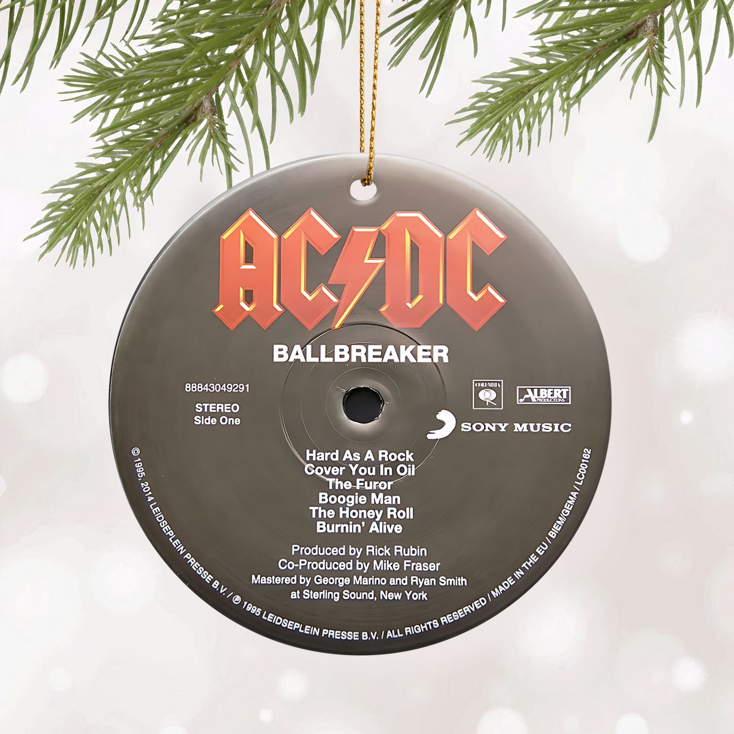 Ballbreaker Hard Rock Ceramic Ornament – Classic Album Cover Holiday Decoration