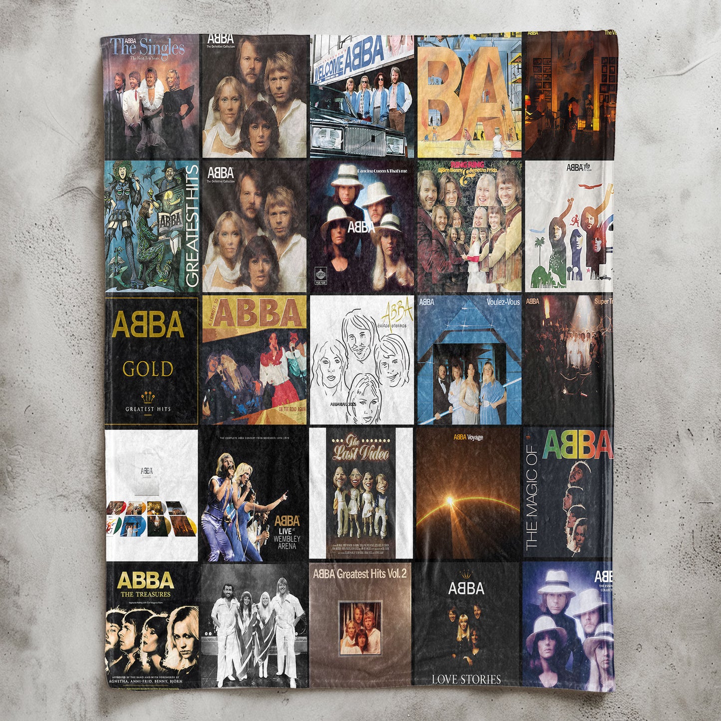 ABBA Sherpa Blanket – Cozy Nostalgia Wrapped in Iconic Album Art