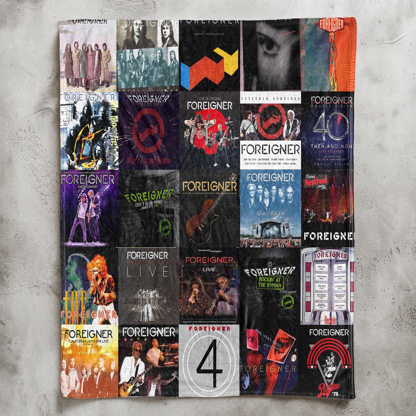 Foreigner Sherpa Blanket – A Rock Anthem Tribute for True Fans