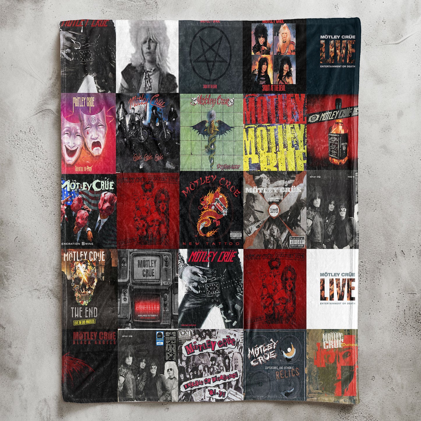 Mötley Crüe  Sherpa Blanket – Wild Energy for True Rock Rebels