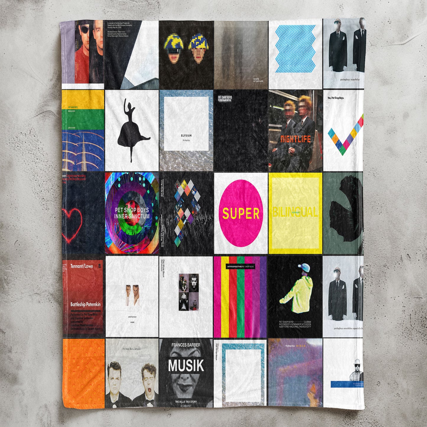 Pet Shop Boys Sherpa Blanket – A Synth-Pop Icon Tribute for True Fans