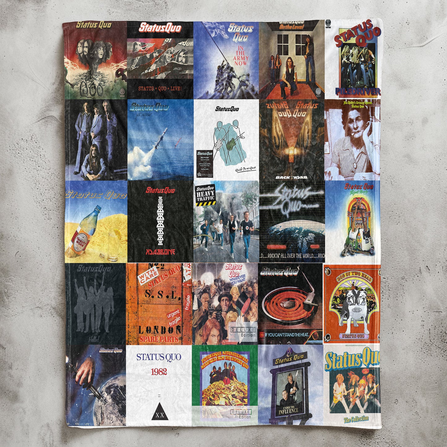 Status Quo Sherpa Blanket – A Rock ’n’ Roll Tribute for Lifelong Fans