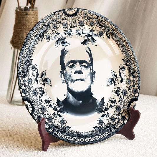 Vintage Gothic Frankenstein Decorative Ceramic Plate