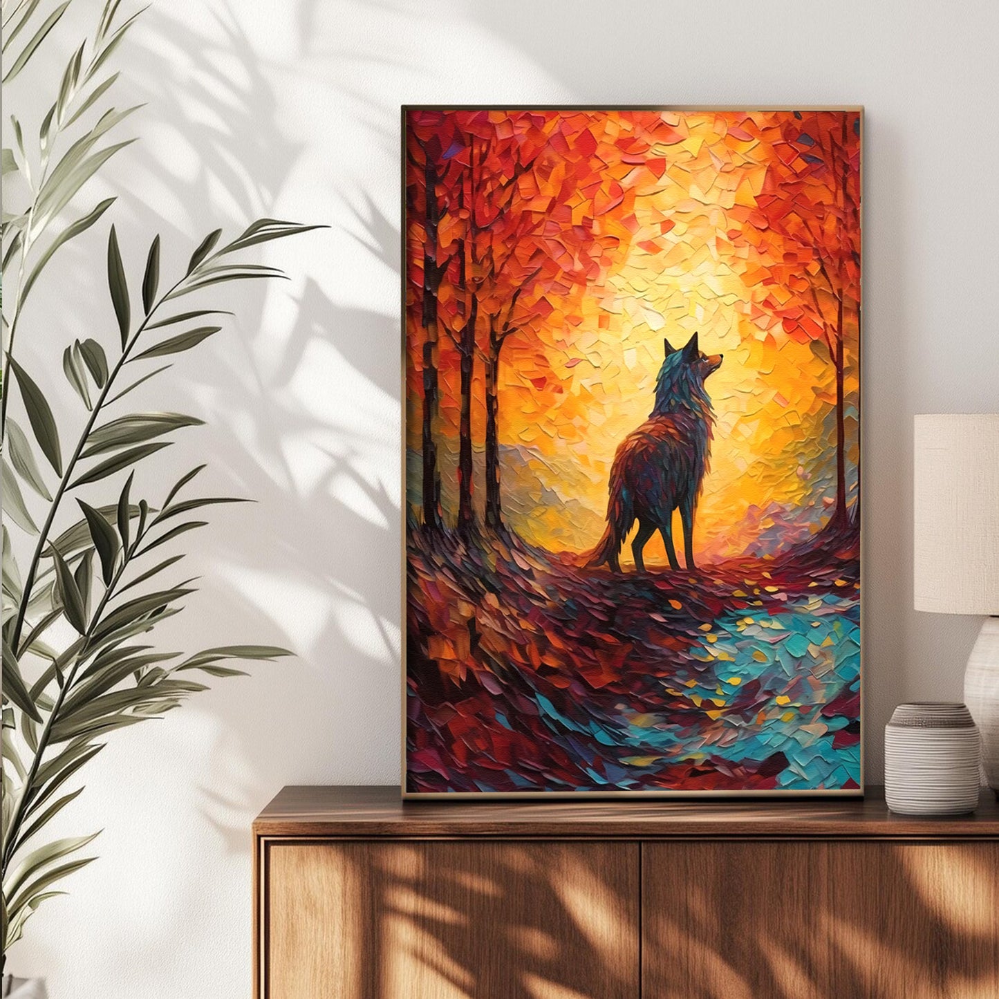 Wolf in Autumn Light