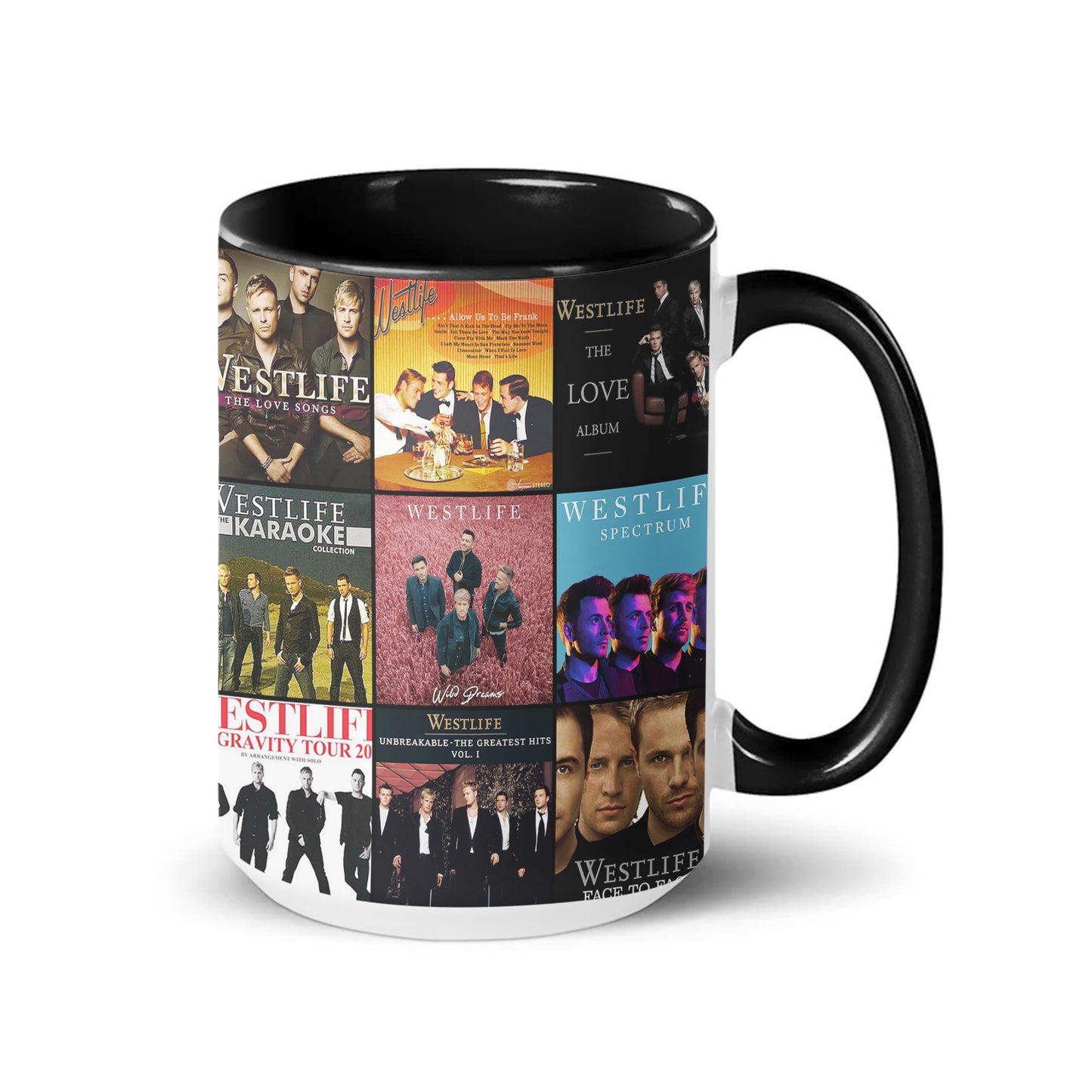 Westlife Accent Mug – Pop Legends Album Collage Gift