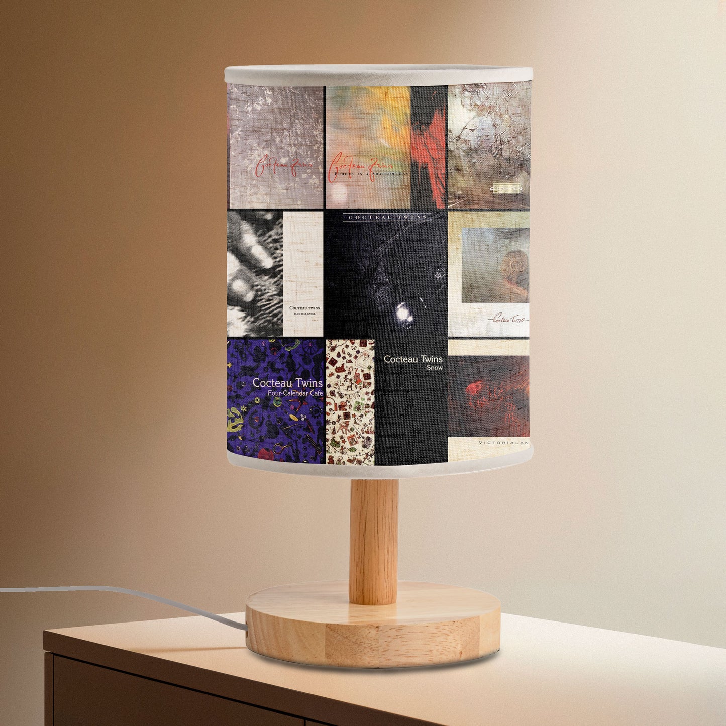 Cocteau Twins Fabric Lamp – Dream Pop Elegance