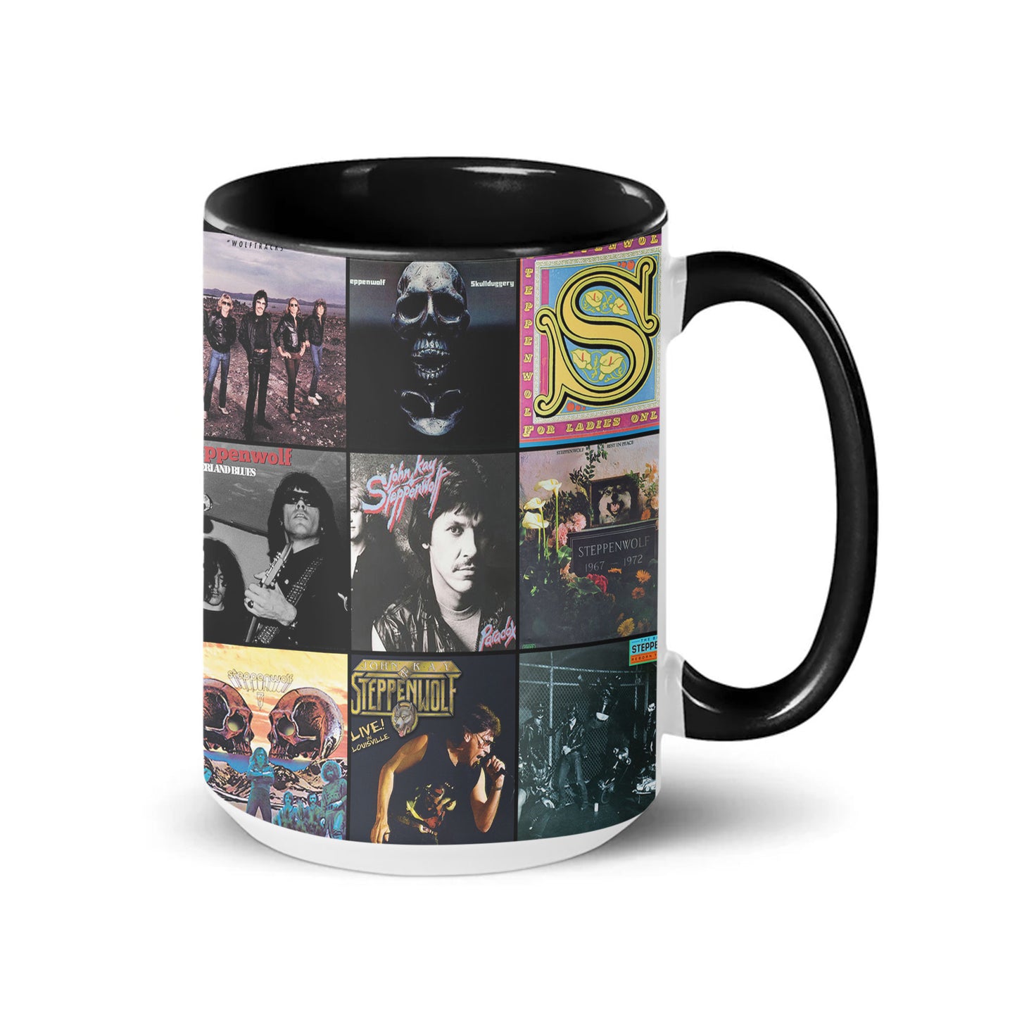 Steppenwolf Accent Mug – Classic Rock Album Cover Collage Gift