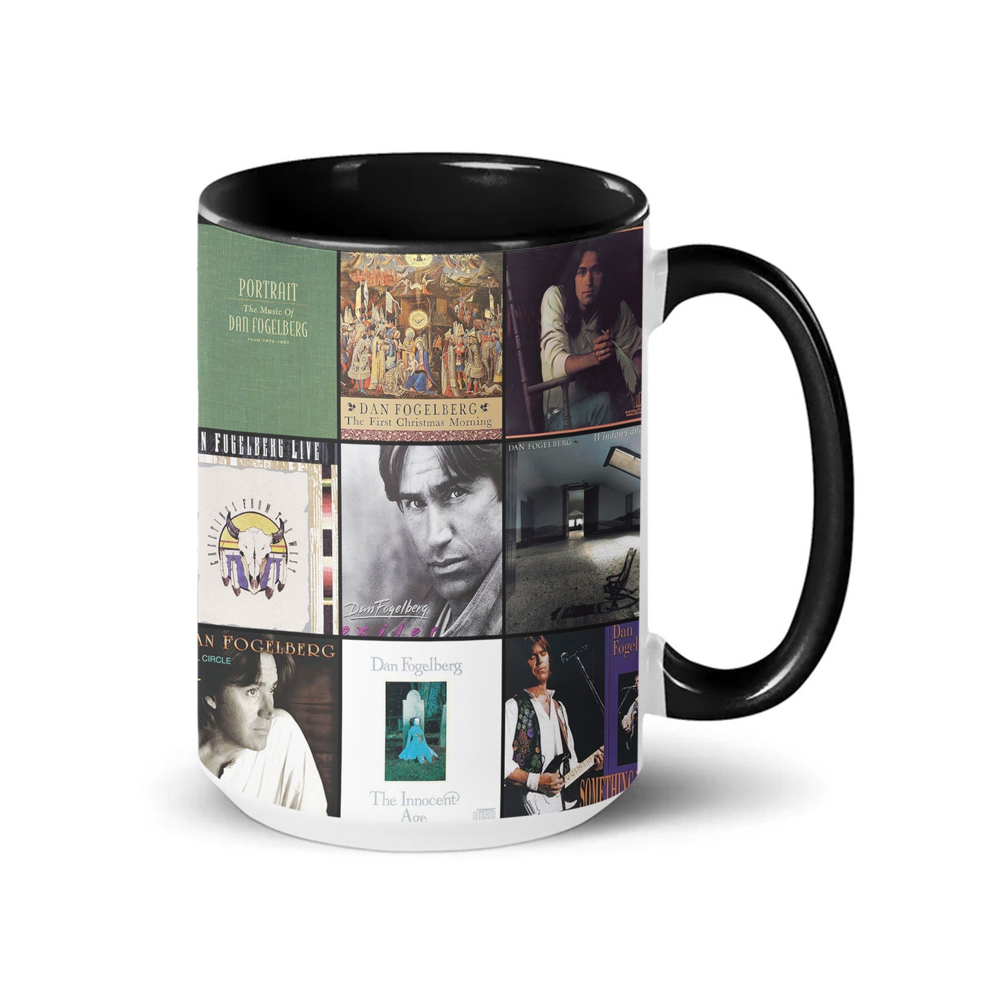 Dan Fogelberg Accent Mug – Classic Album Cover Collage Gift