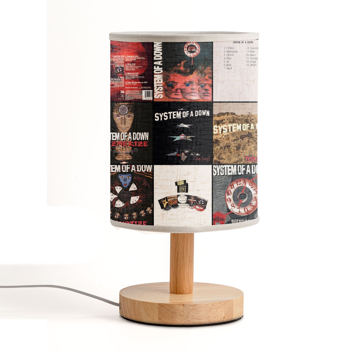 System Of A Down Albums Lamp – Illuminate Your Space with Metal Mayhem