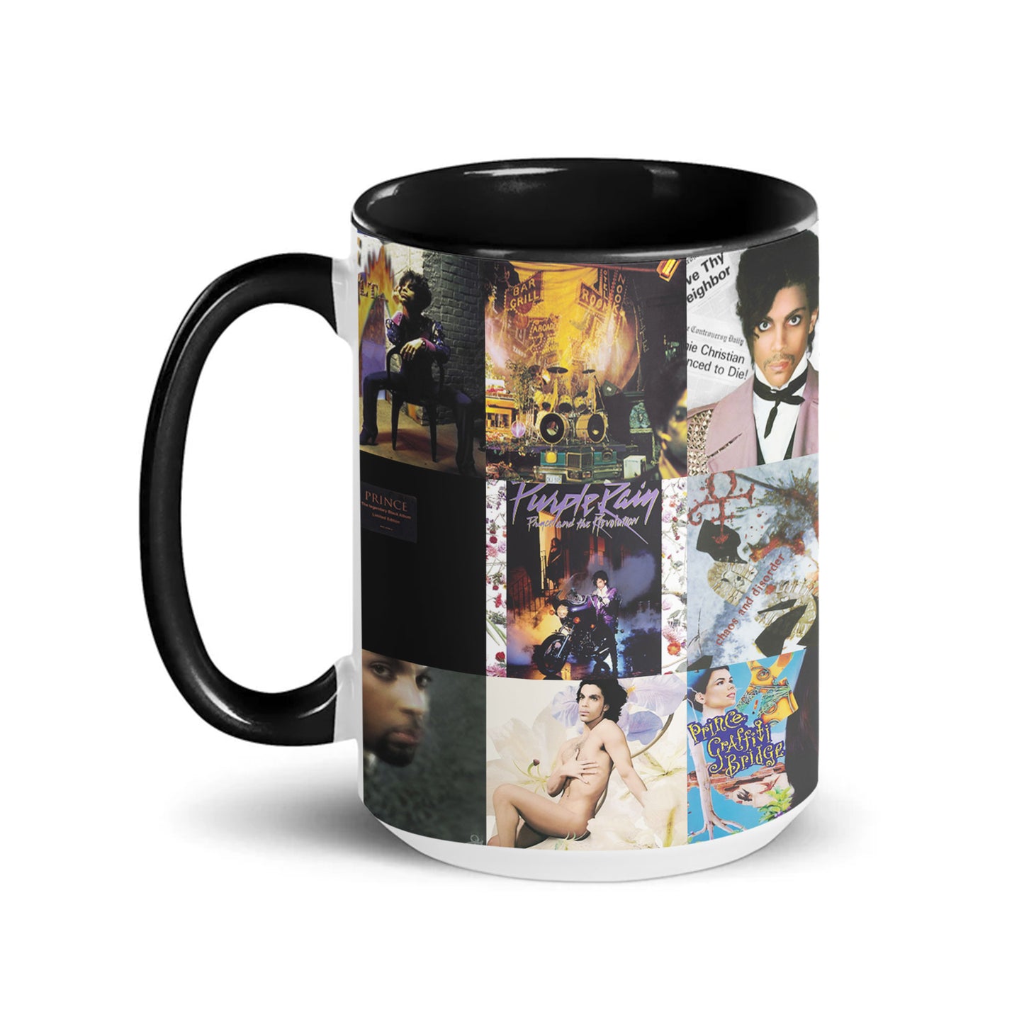 Prince Accent Mug – A Retro Celebration of Iconic Albums