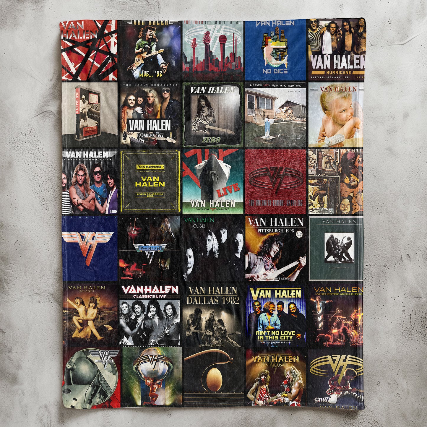 Van Halen Sherpa Blanket – A Warm Tribute to Rock’s Wildest Era