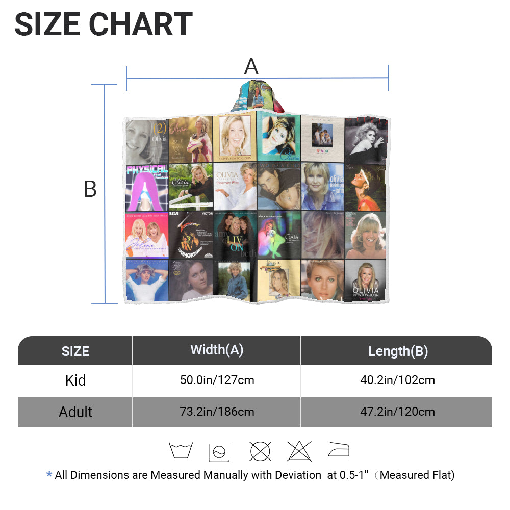 Olivia Newton-John Wearable Hooded Blanket – Timeless Pop Warmth You Can Wear