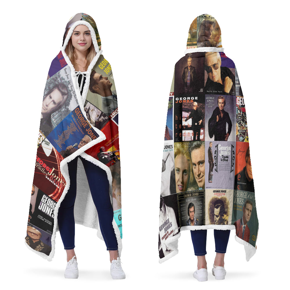 George Jones Wearable Hooded Blanket – Classic Country Warmth You Can Wear