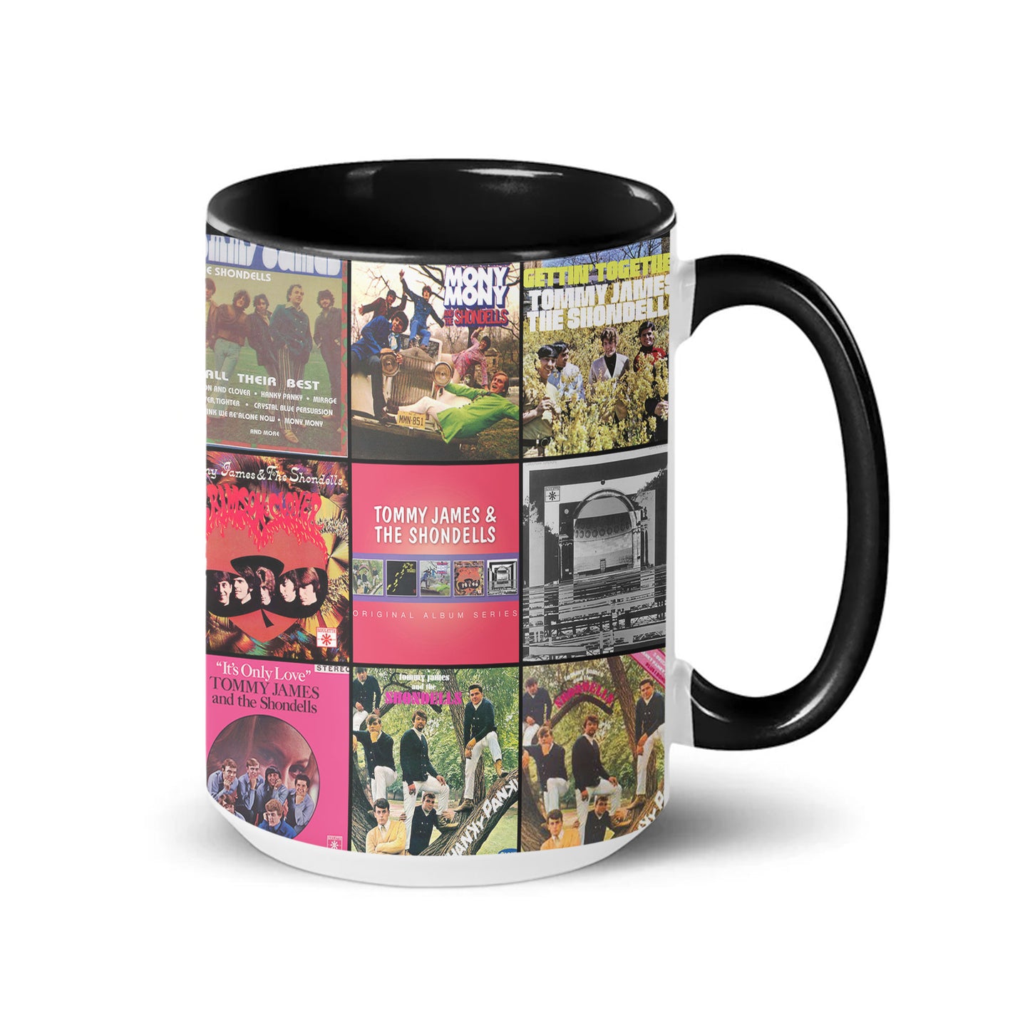Tommy James & The Shondells Accent Mug – Classic Hits Album Cover Collage Gift