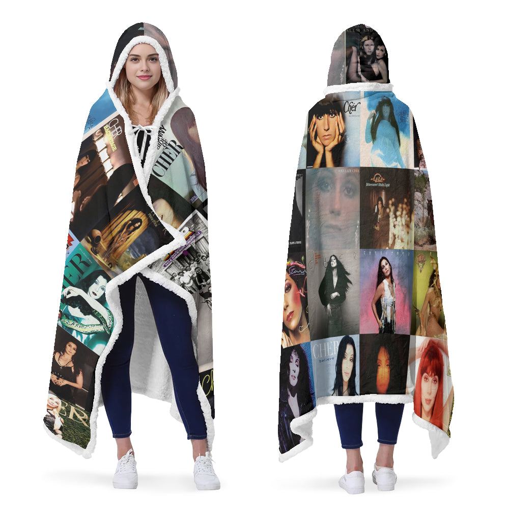 Cher Album Art Wearable Hooded Blanket – Pop Icon Fan Gift