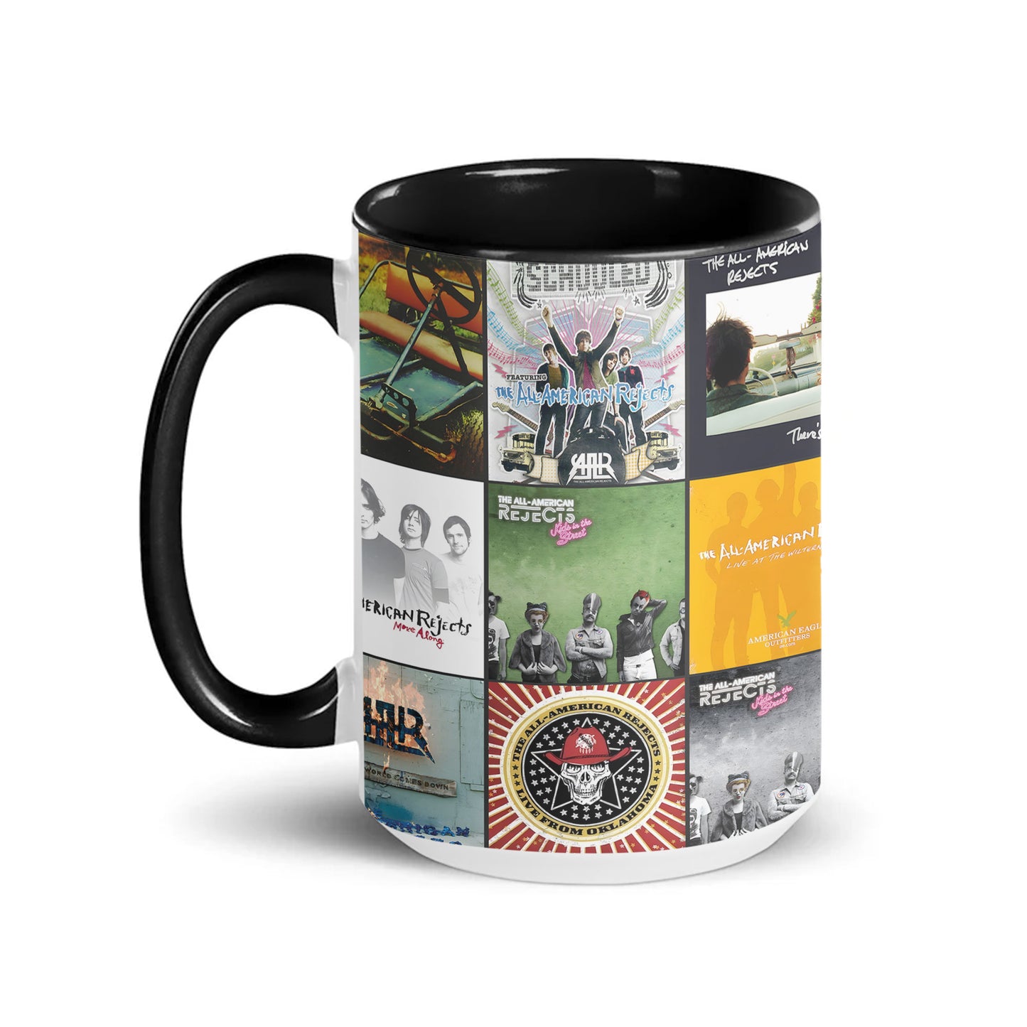 The All-American Rejects Accent Mug – Album Cover Collage Gift for Pop-Punk Fans