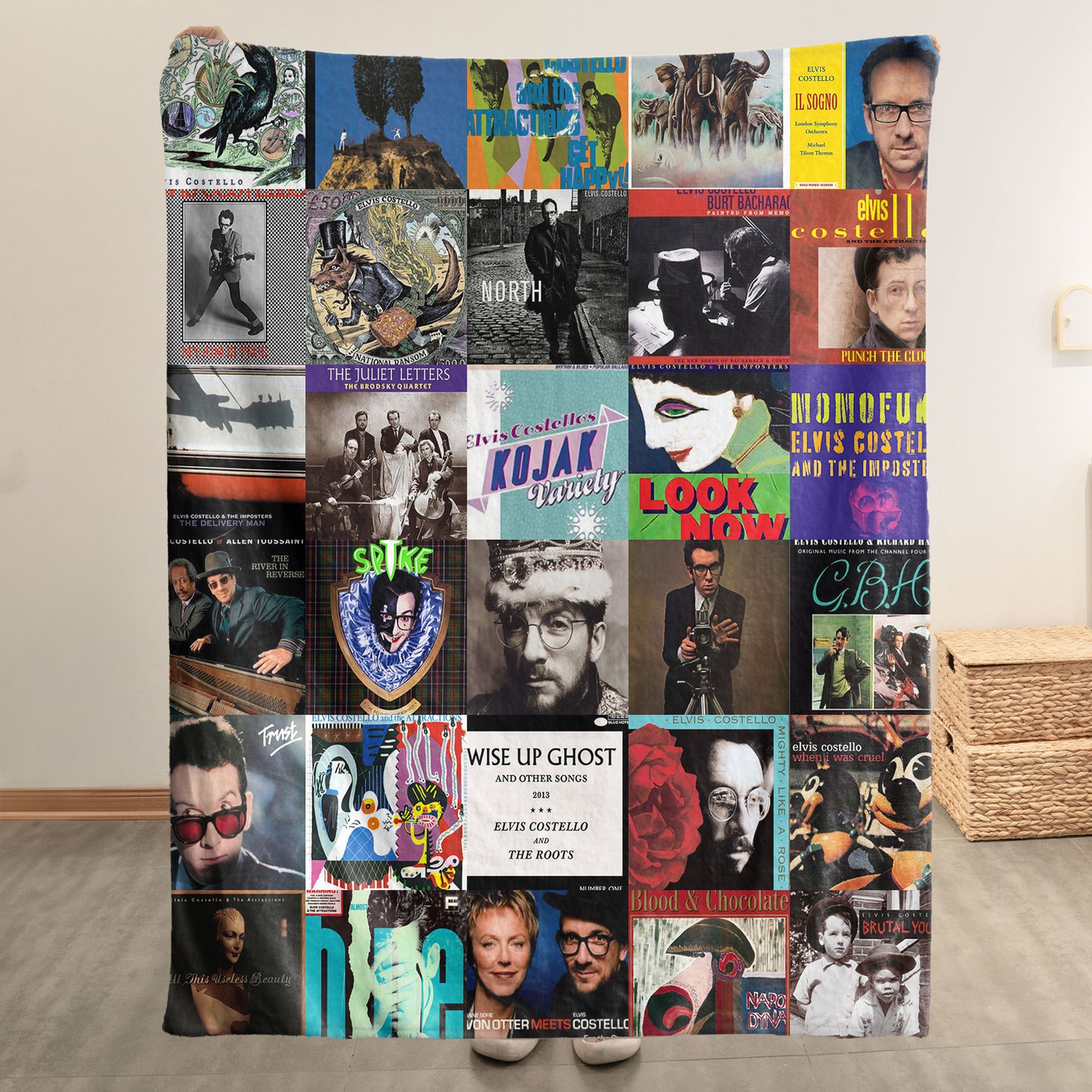 Elvis Costello Sherpa Blanket – A Timeless Journey Through His Iconic Eras