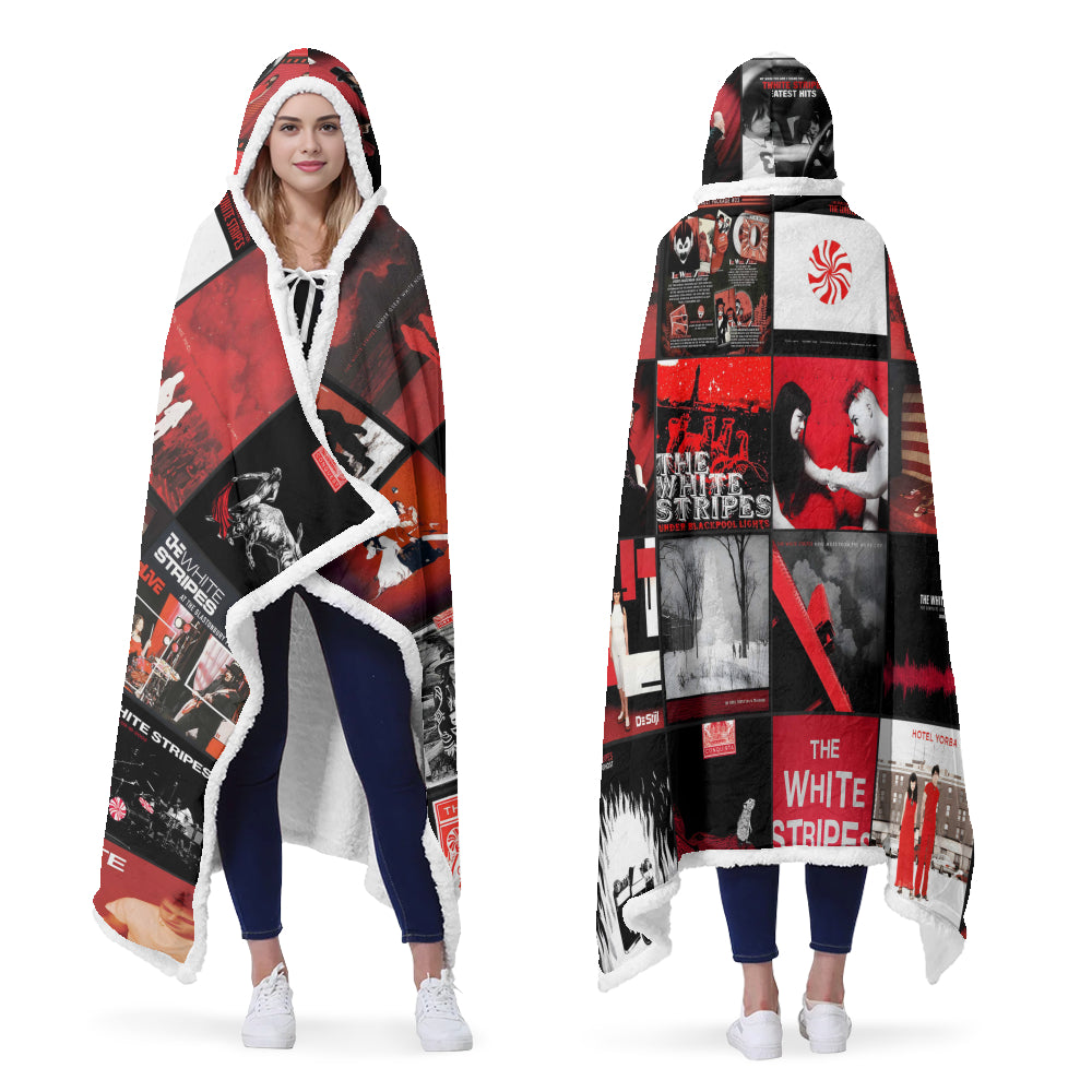 The White Stripes Wearable Hooded Blanket – Garage Rock Heat You Can Wear