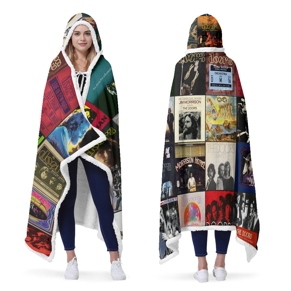 The Doors Wearable Hooded Blanket – Psychedelic Rock Nostalgia You Can Wear