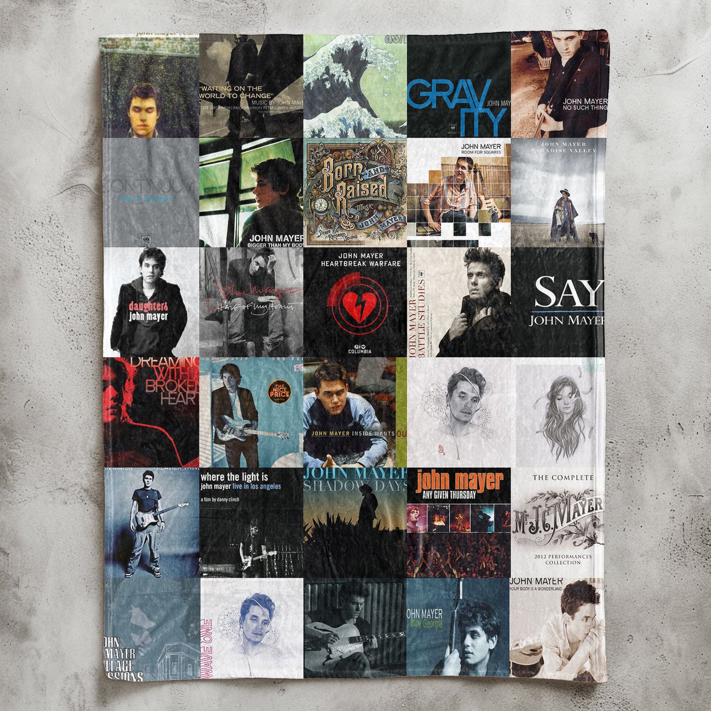 John Mayer Sherpa Blanket – A Cozy Tribute to Every Era
