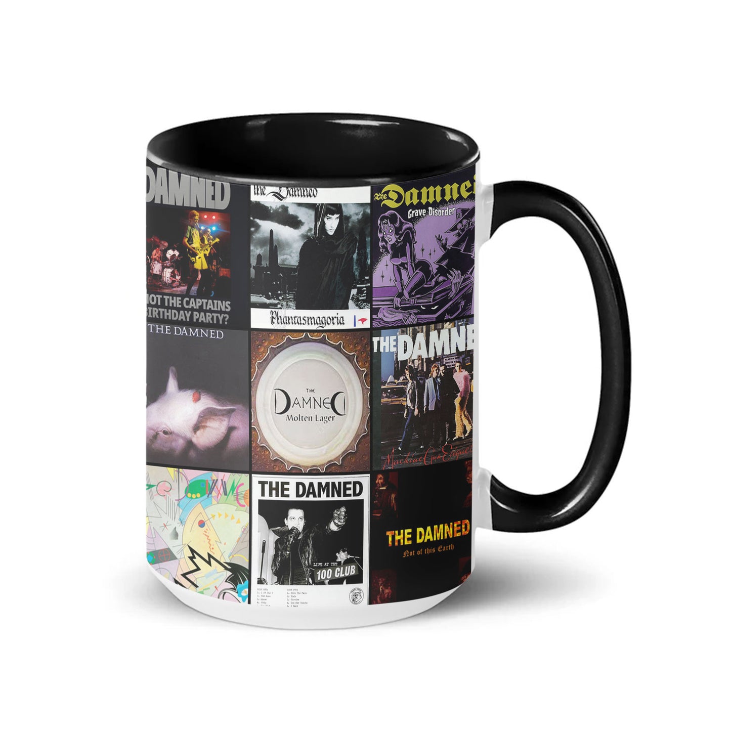 The Damned Accent Mug – Punk & Goth Rock Album Cover Collage Gift