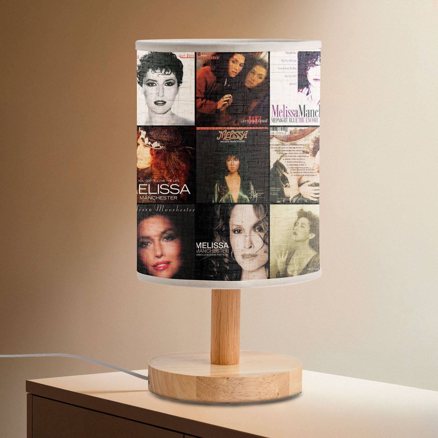 Melissa Manchester Album Cover Lamp – Classic Pop Nostalgia Home Decor
