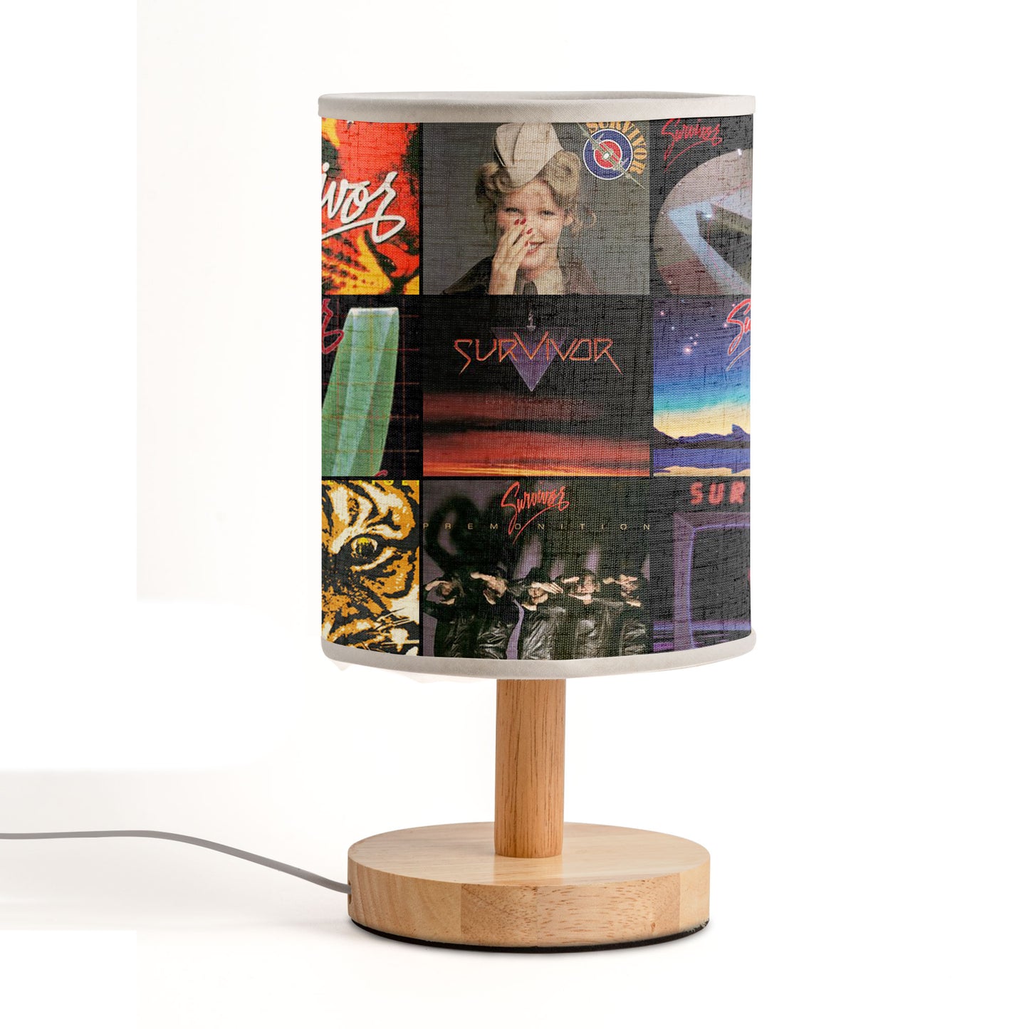 Survivor Album Art Table Lamp – Classic Rock & 80s Anthem Accent Light