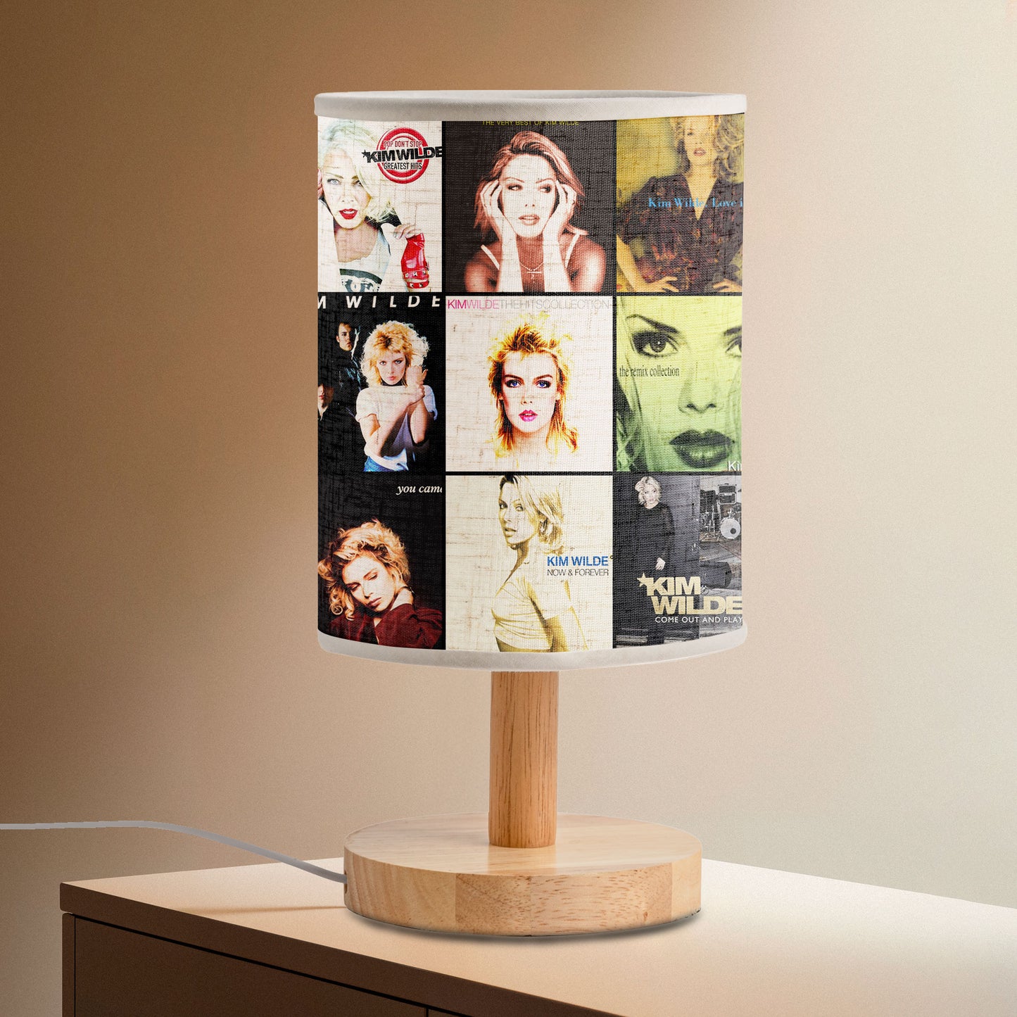 Kim Wilde Fabric Lamp – 80s Pop Icon Album Art Collection