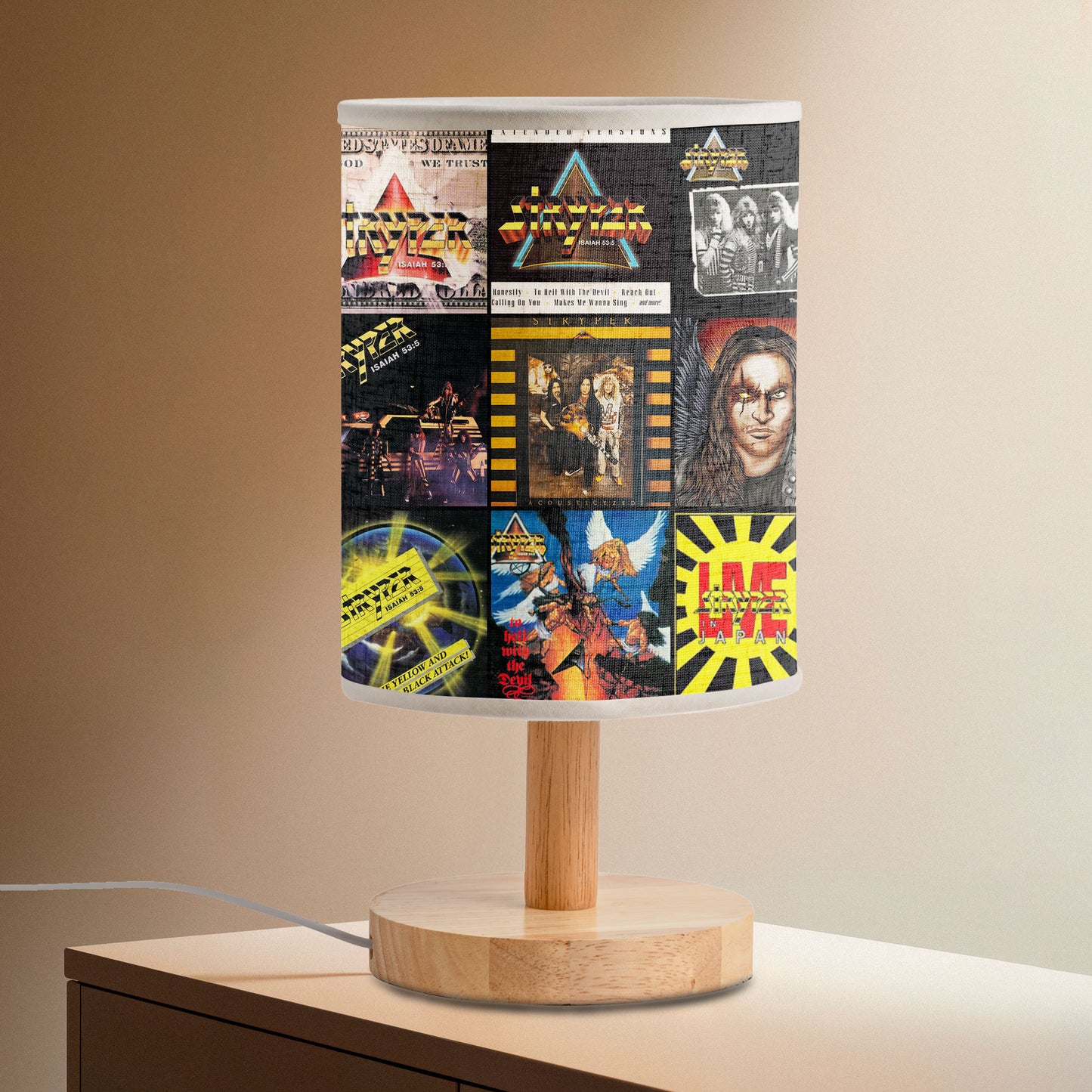 Stryper Album Cover Lamp – Christian Metal Band Light Decor
