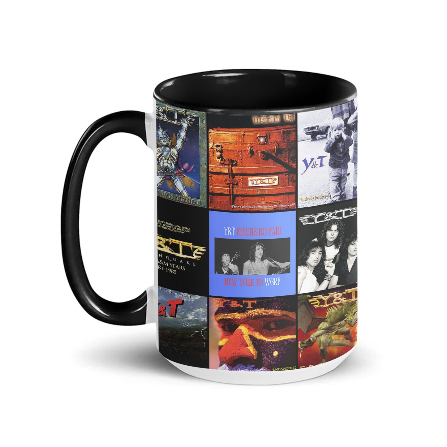 Y&T Accent Mug – Hard-Rock Legends Album Collage Gift