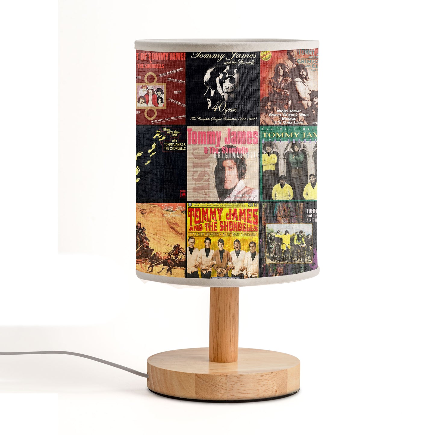 Tommy James & The Shondells Album Art Table Lamp – Retro Rock Accent Light