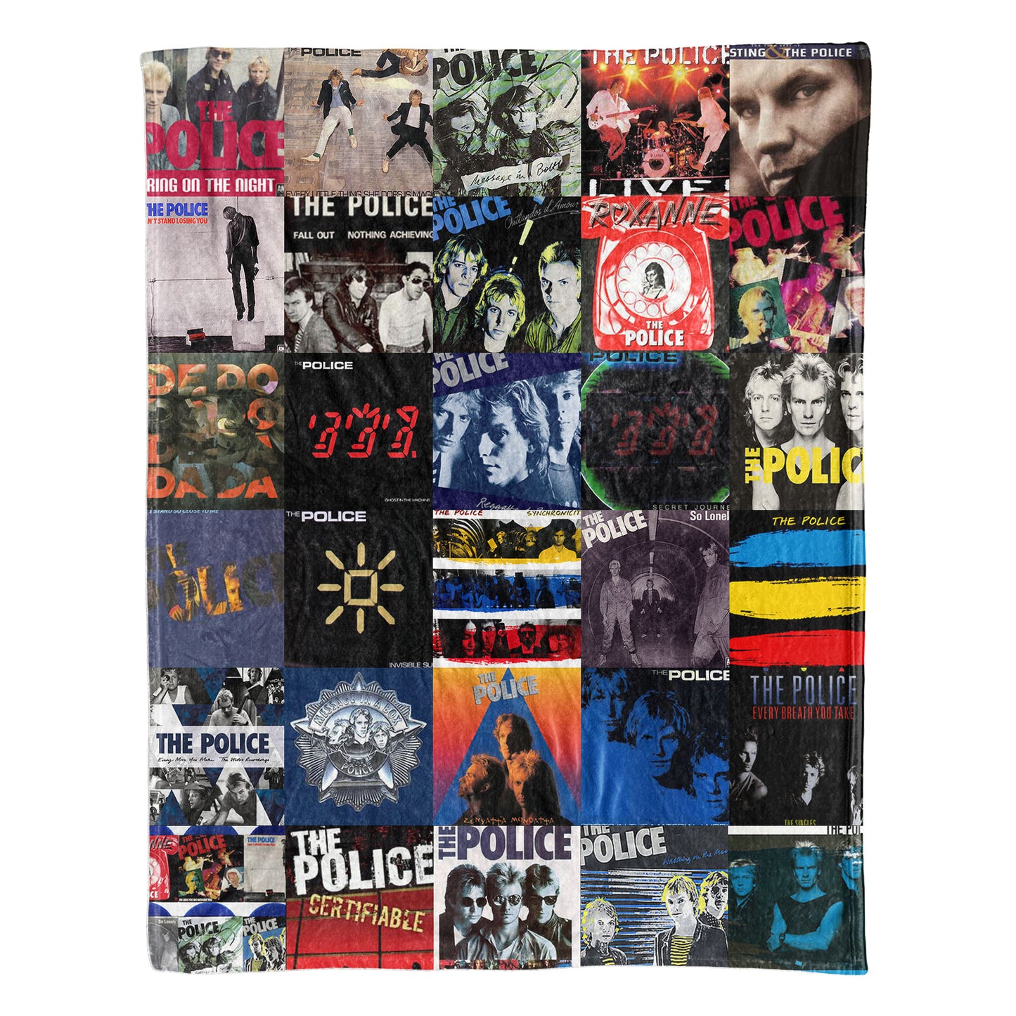 The Police Sherpa Blanket – A Tribute to Timeless New Wave Icons
